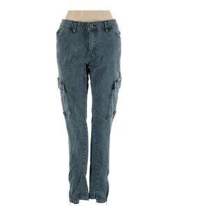 Free People Women’s Pants Utility/Cargo Blue/Gray w/Ankle Zip sz 27